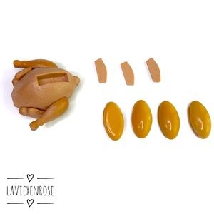 Vintage Barbie Dream House Roasted Turkey Dollhouse Food